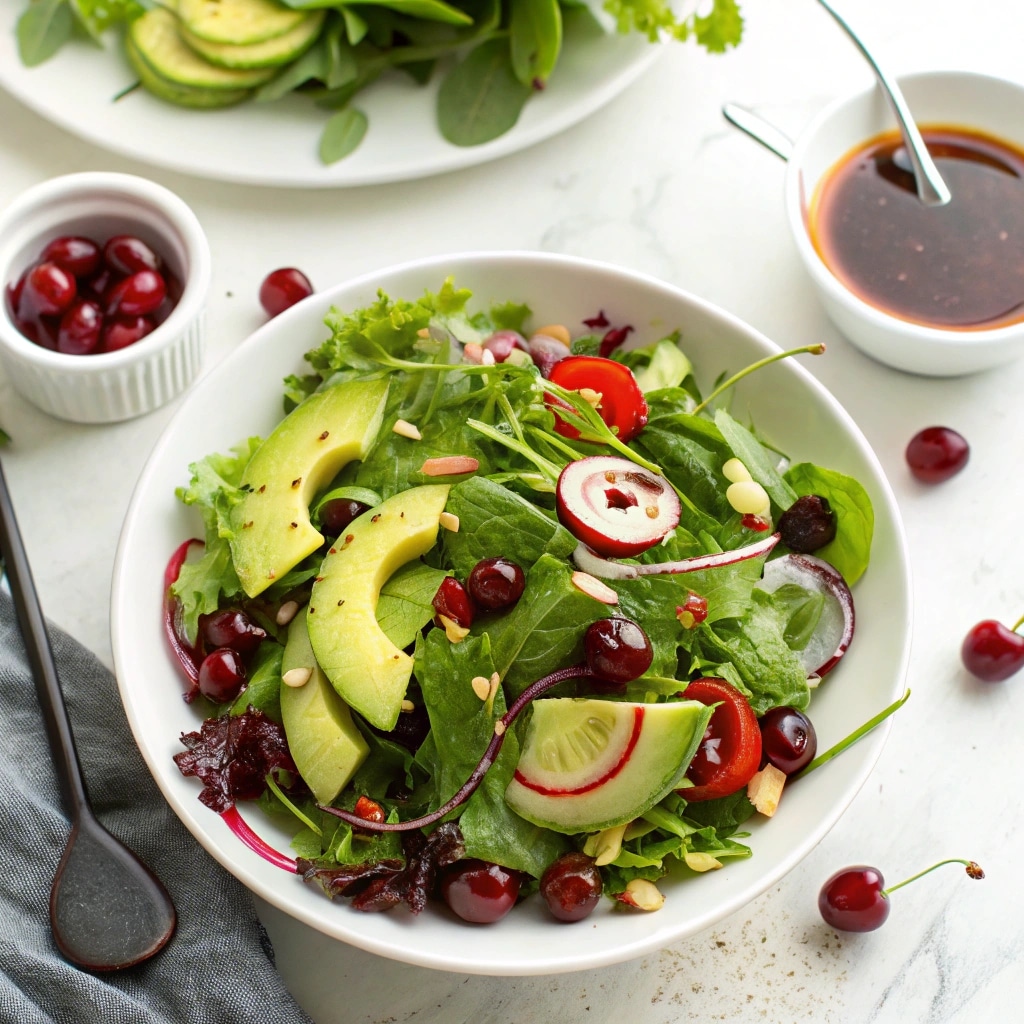 Cherry Vinegar: A Bright, Tangy Addition That Transforms Your Recipes 7 Homemade cherry vinegar in glass jar with cherries and vinegar ingredients