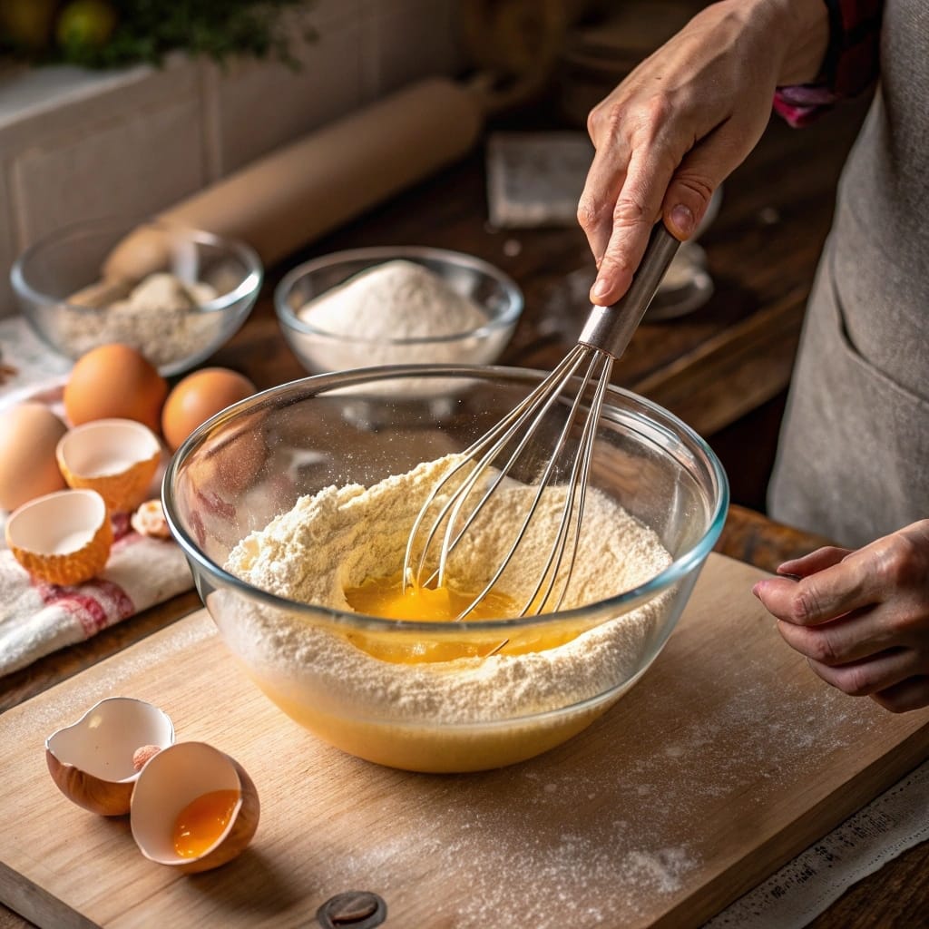 Scrambled Pancakes Recipe: A Fun Twist on a Breakfast Classic 8 Mixing batter for scrambled pancakes recipe