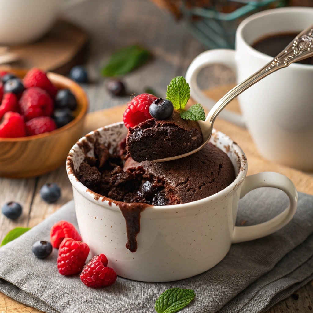 Cottage Cheese Chocolate Mug Cake – Irresistibly Rich, Quick & Ultimate Fix 11 Served chocolate mug cake