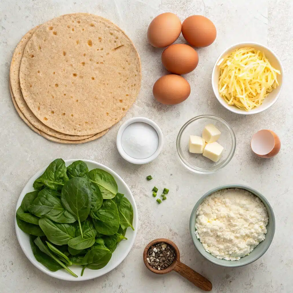 Cottage Cheese Egg Tortilla Quiche: A High-Protein Twist on a Classic Breakfast 8 Ingredients for making cottage cheese egg tortilla quiche
